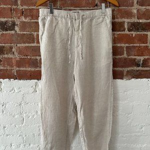 men's relaxed fit linen trousers